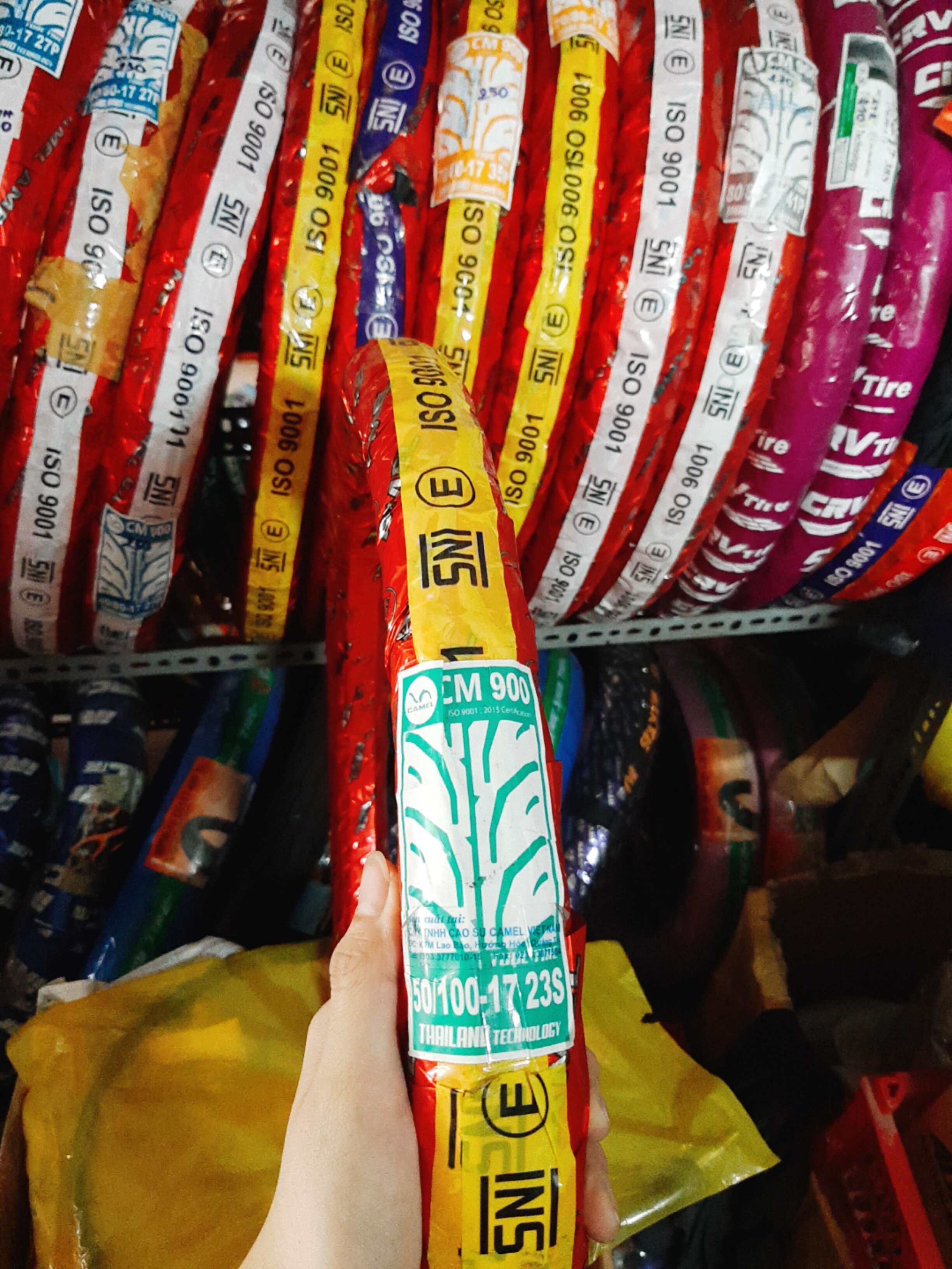 COMBO 2 Vỏ Camel 50/100-17 và 60/80-17 và 2 Ruột Camel