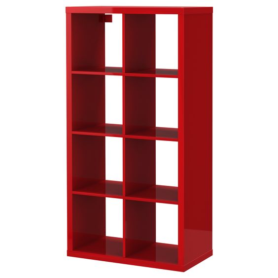 OUTLET KỆ ĐA NĂNG KALLAX IKEA - ĐỎ 77x147 cm