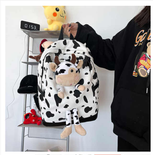 [SALE KHỦNG] Balo Nữ Ulzzang,balo sinh viên giá rẻ,balo đựng laptop,Balo đi học basic,mẫu balo bò sữa hotrend,balo xinh giá rẻ, Balo ulzzang đi học dễ thương chống nước phong cách Hàn Quốc