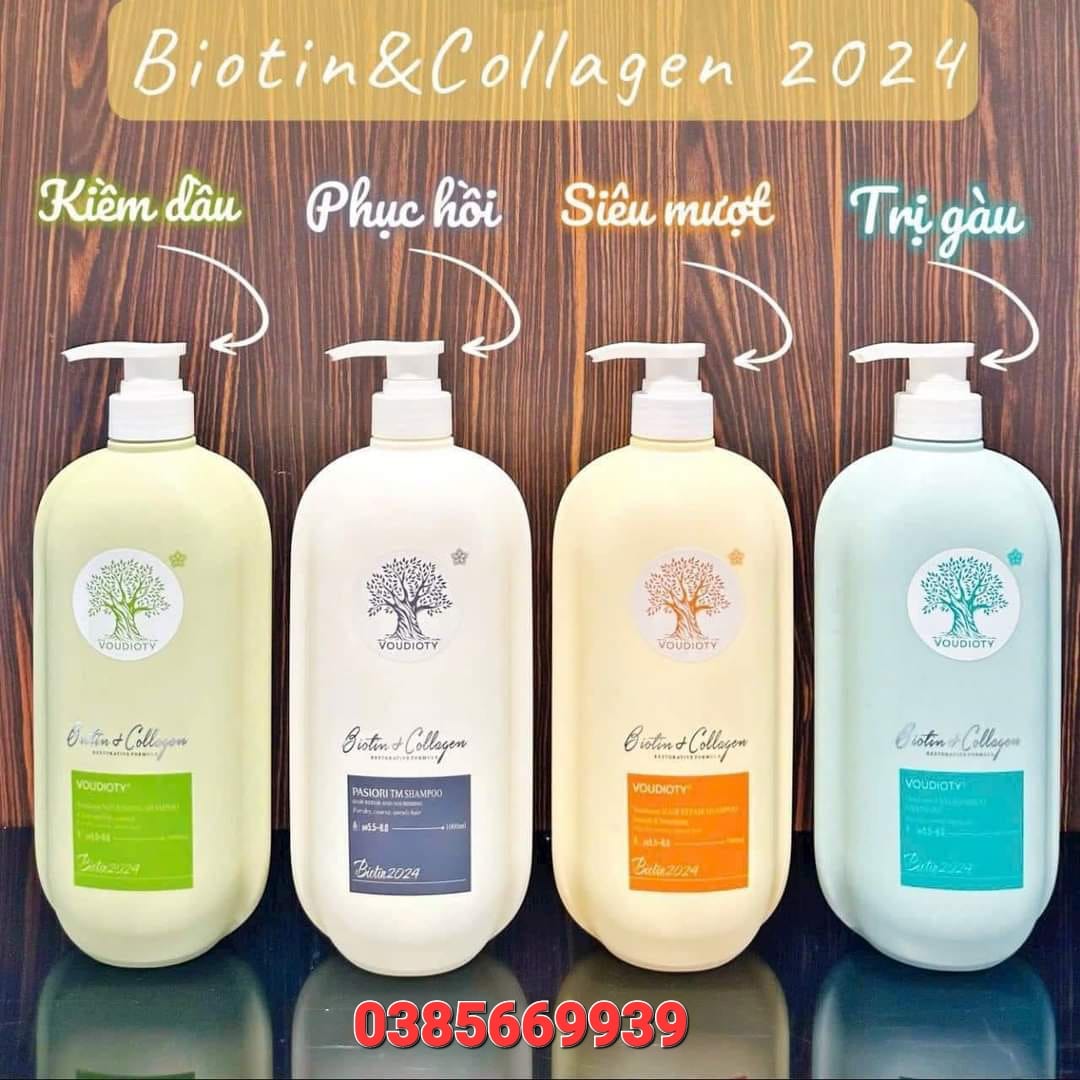 DẦU GỘI BIOTIN COLLAGEN MÀU TRẮNG 1000ML