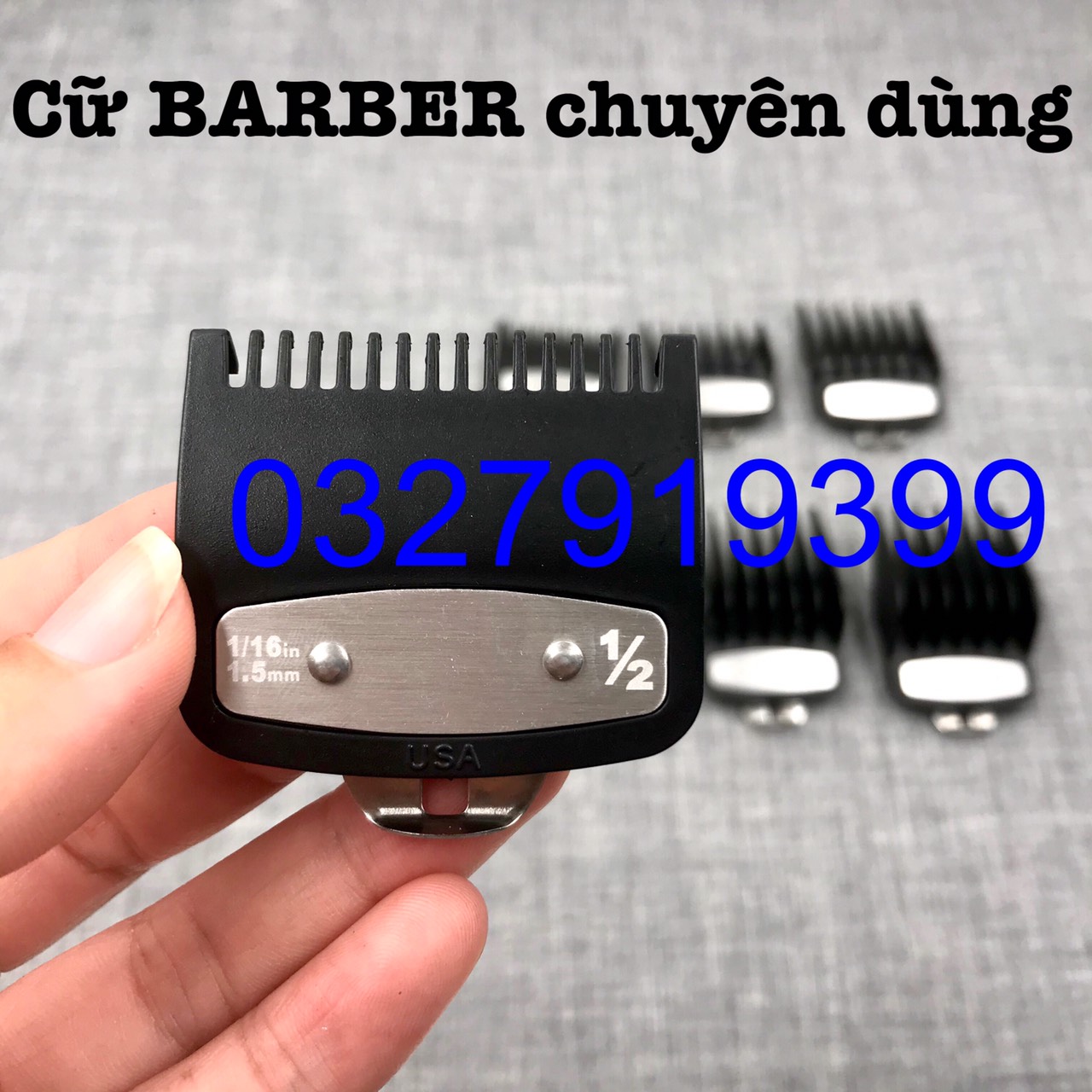 Bộ cữ tông đơ BARBER gá thép ( 1 bộ 8 cái )