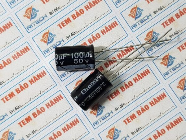 Tụ hóa 100uf 50v