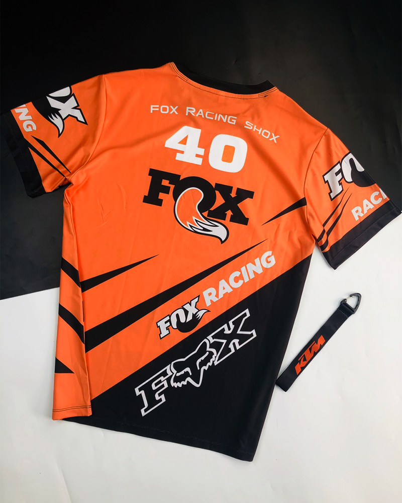Áo thun xe máy FOX RACING CAM ngắn tay