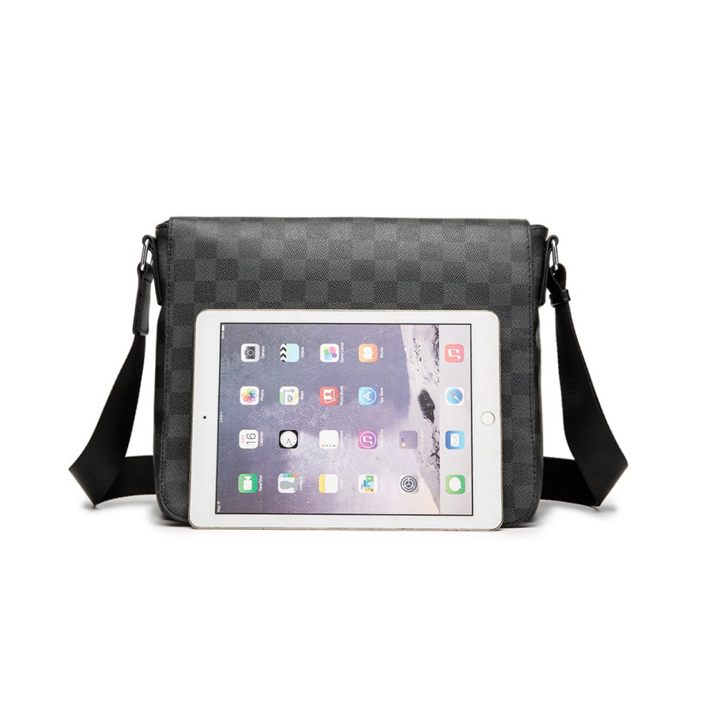 Túi đeo chéo nam caro lớn ⚡ ⚡ túi nam nhiều ngăn đựng vừa IPAD A4 ĐI LẠI