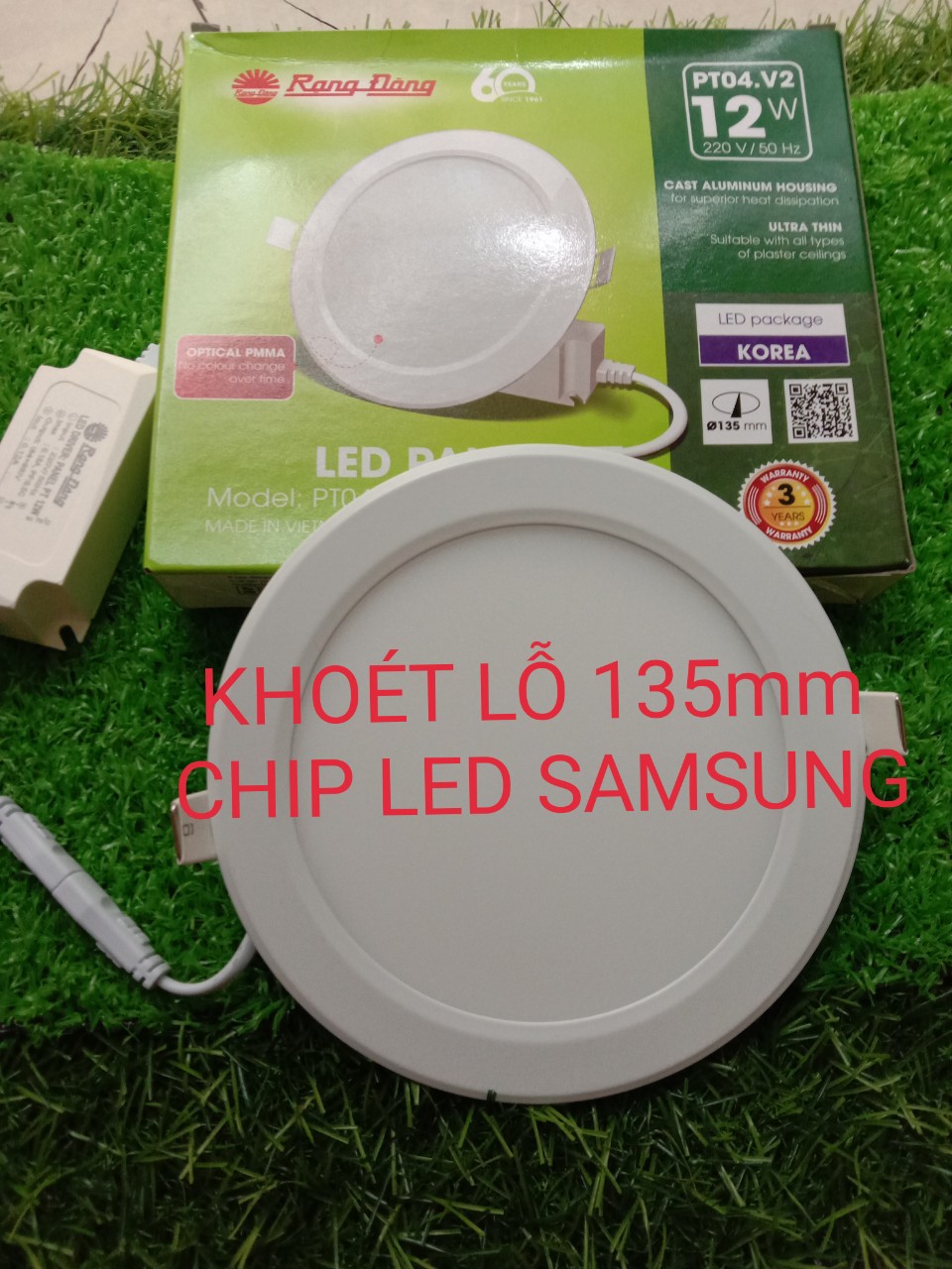 Đèn LED âm trần Rạng Đông 9w,12w(PT04.V2)