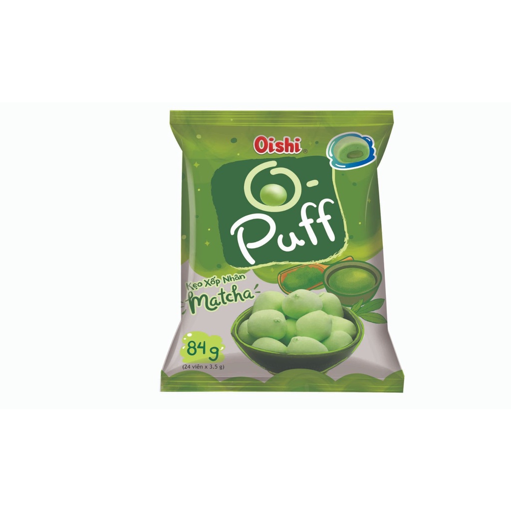 Kẹo Nhân xốp O-Puff Oishi ( Socola, xoài, matcha) 84g
