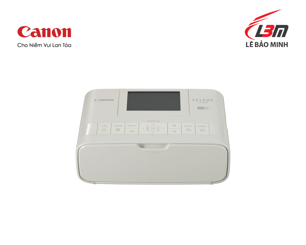Máy In Ảnh Canon CP 1300 (Đen, Trắng, Hồng)