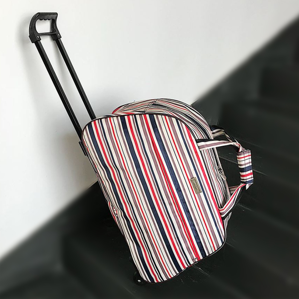 Túi Du Lịch Kéo Kẻ Màu