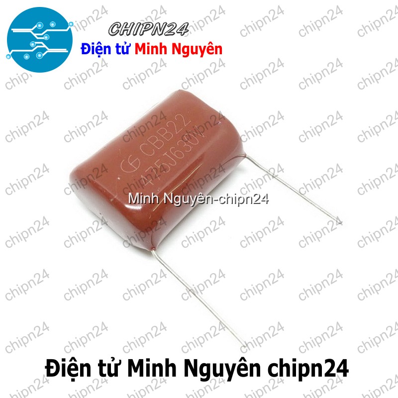 [2 con] (F233) Tụ CBB 630V 475J P=31mm (475 4.7uF) - HH004926