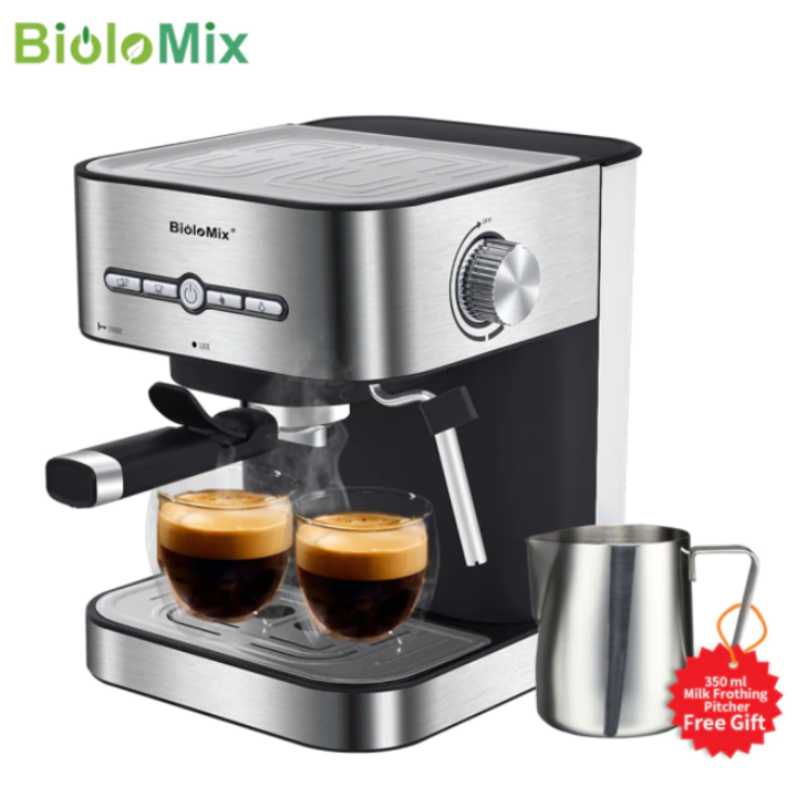 BẢO HÀNH 12 THÁNG Máy pha cà phê Espresso nhãn hiệu BioloMix CM6866 công