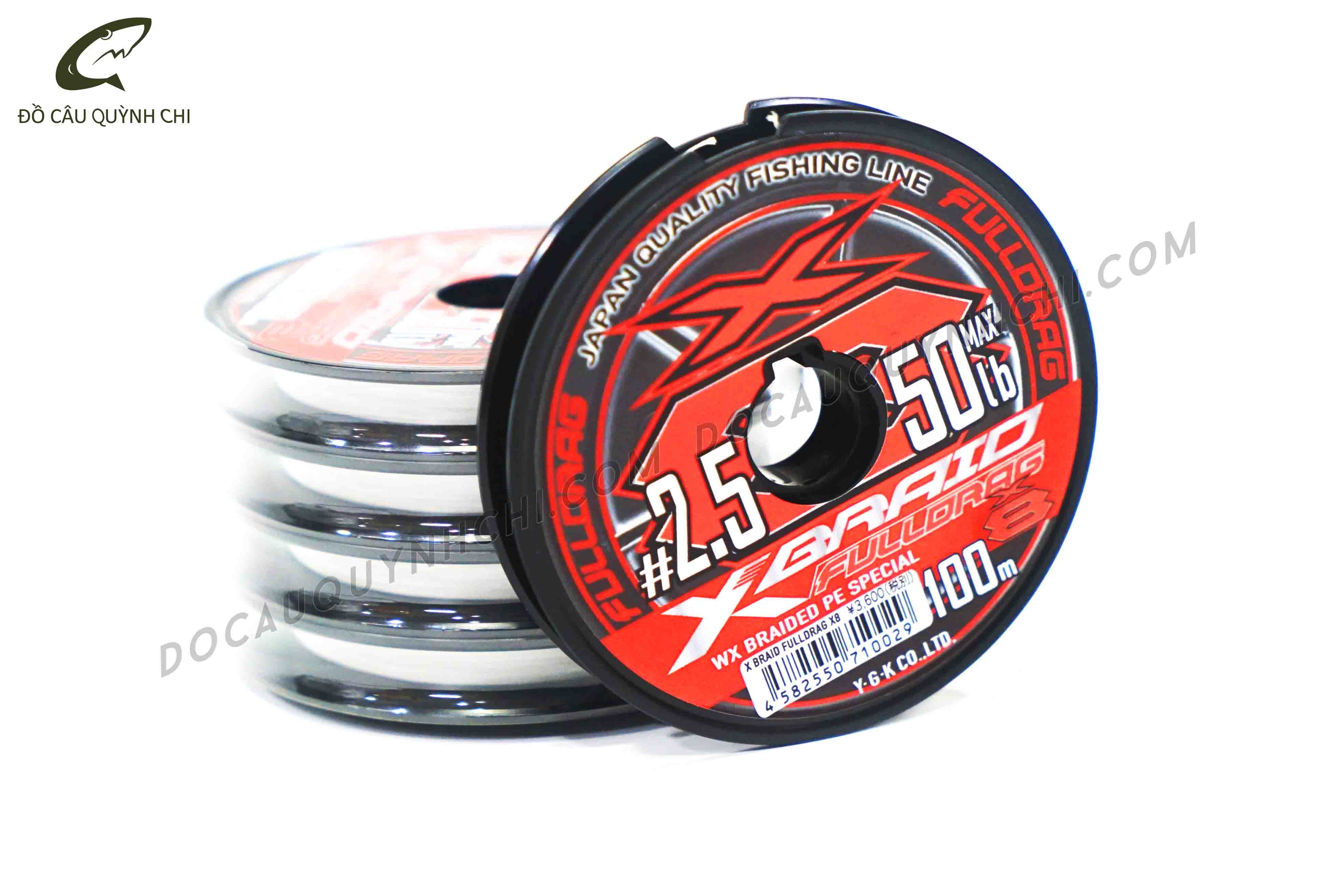 Dù 100m: X-Braid Fulldrag X8 GP-D #2.5 [ Đồ Câu Quỳnh Chi - Minh HG]