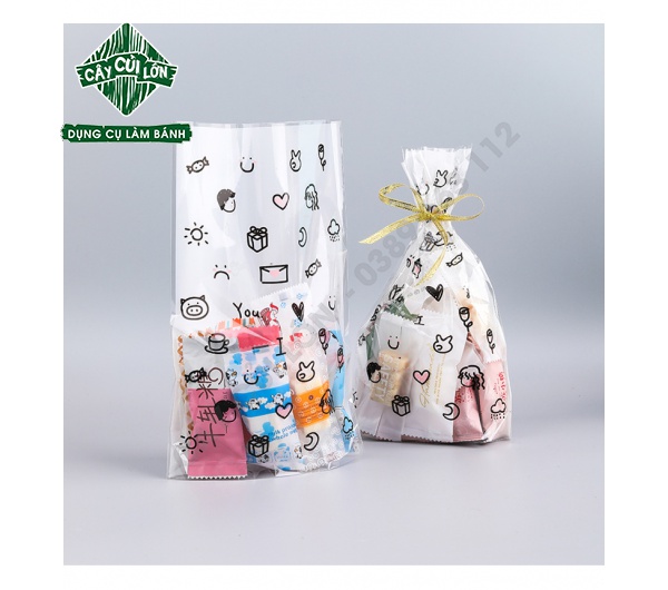 SET 50 TÚI KIẾNG HỌA TIẾT (gồm dây kẽm)