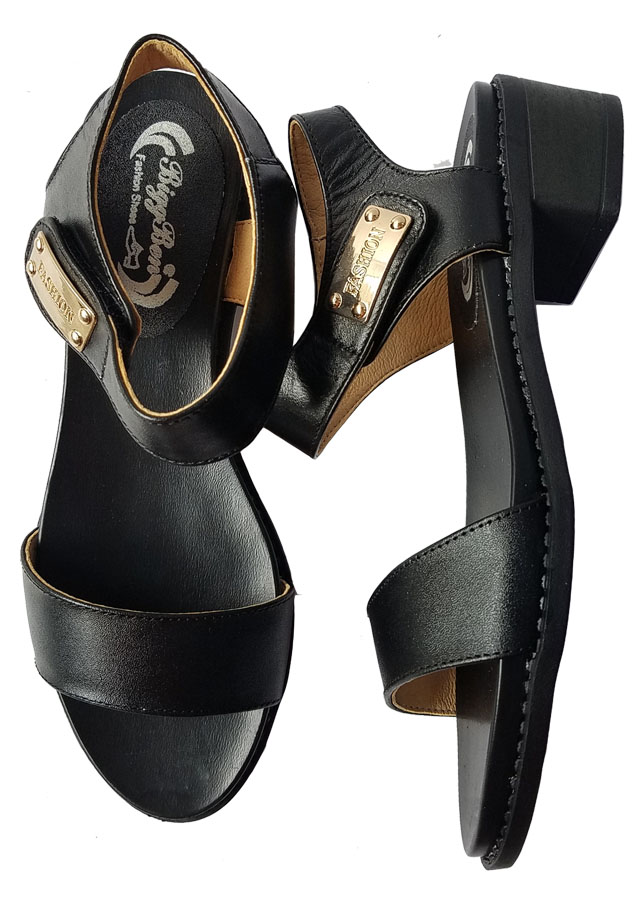 Giày Sandal Nữ Cao Gót Da Bò BIGBEN CG100