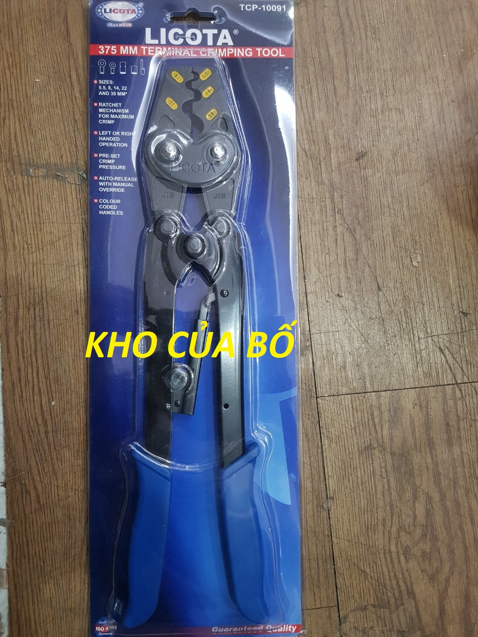 Kìm bấm đầu cote số 38 licota - tcp-10091
