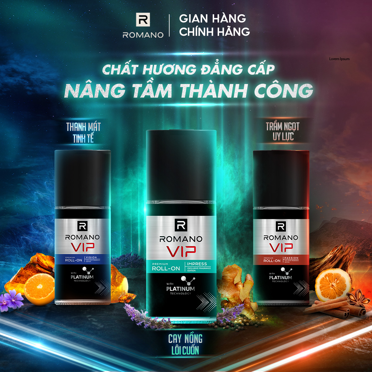 Lăn khử mùi Romano VIP IMPRESS 50ML