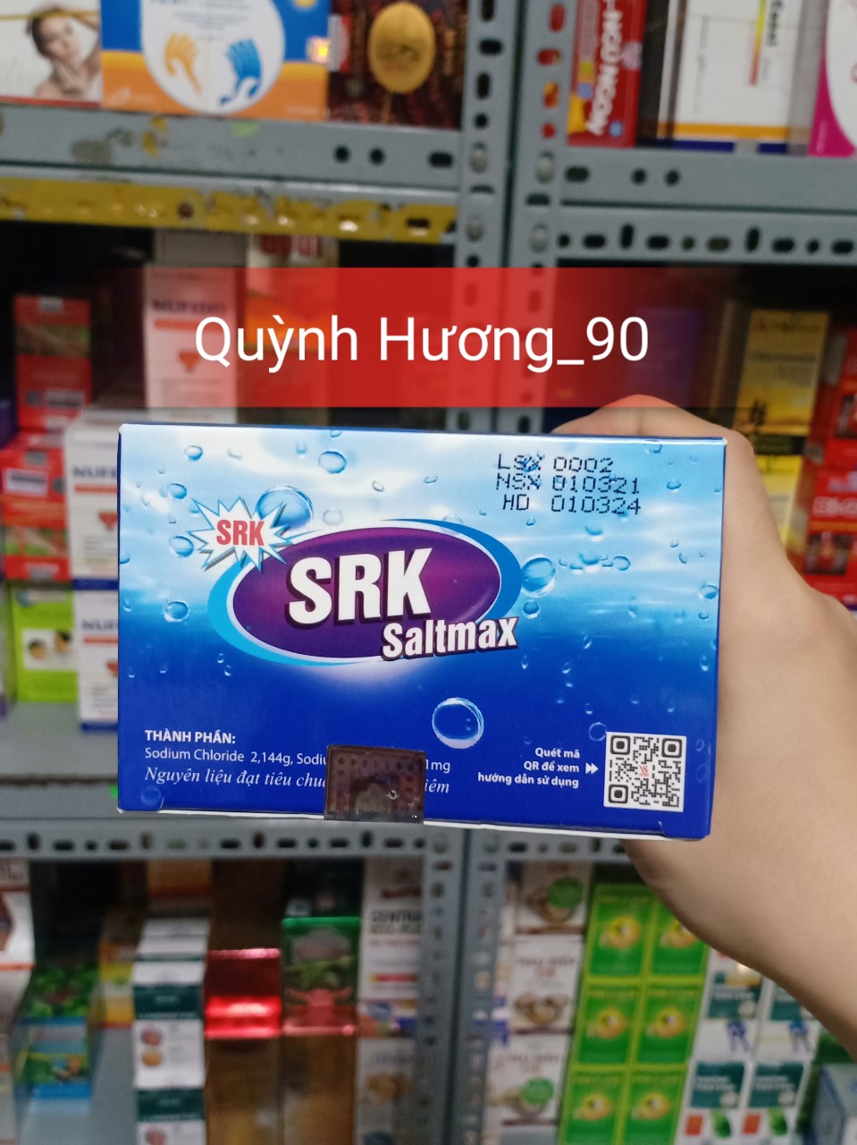 Bình và muối rửa mũi SRK Saltmax cho mũi khô thoáng cả ngày