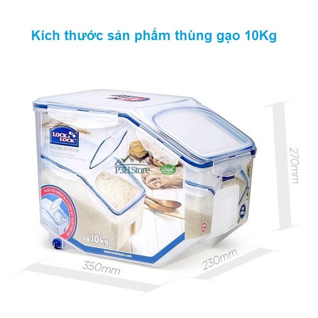 Thùng đựng gạo Lock&Lock Special - 10Kg HPL510(LH)