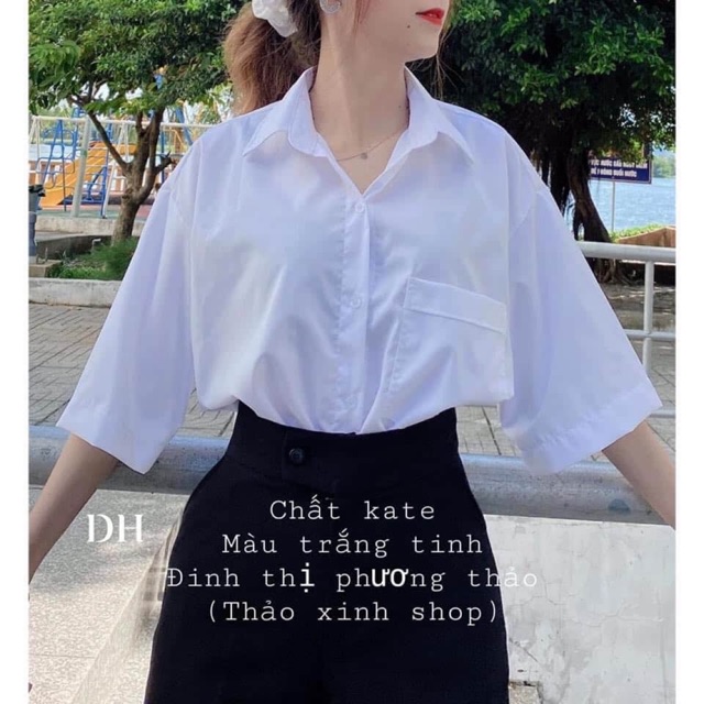 Áo sơ mi tay lỡ