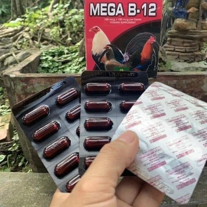 MEGA B12 ( 3 VỈ 30 VIÊN ) --- TĂNG NƯỚC MÁU CHO GÀ SUNG ĐỎ HỪNG GÀ
