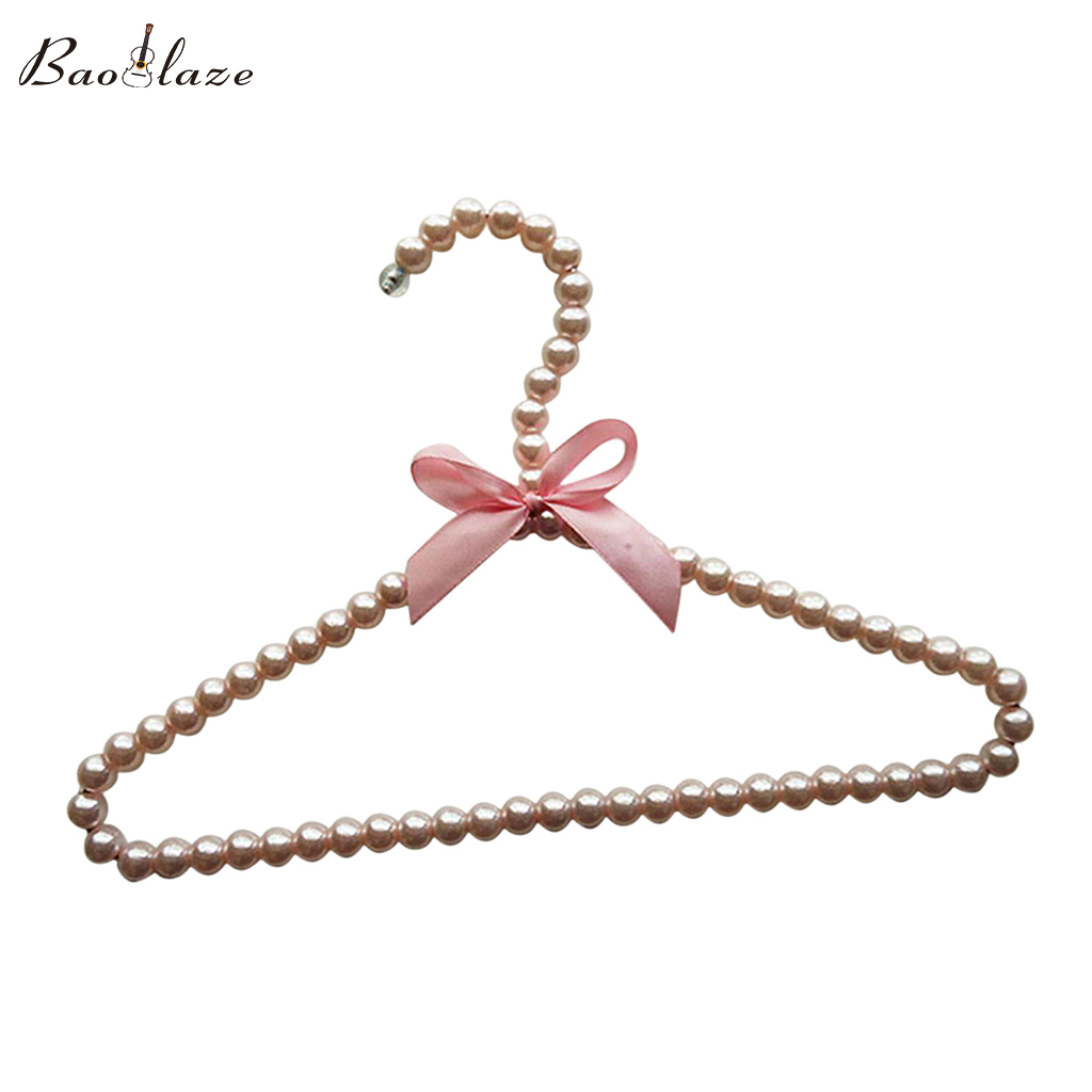 Baoblaze High Quality Pearl Beaded Hanger - Beautiful Sturdy Suit Coat Hangers with Nonslip & Traceless Shoulder Design