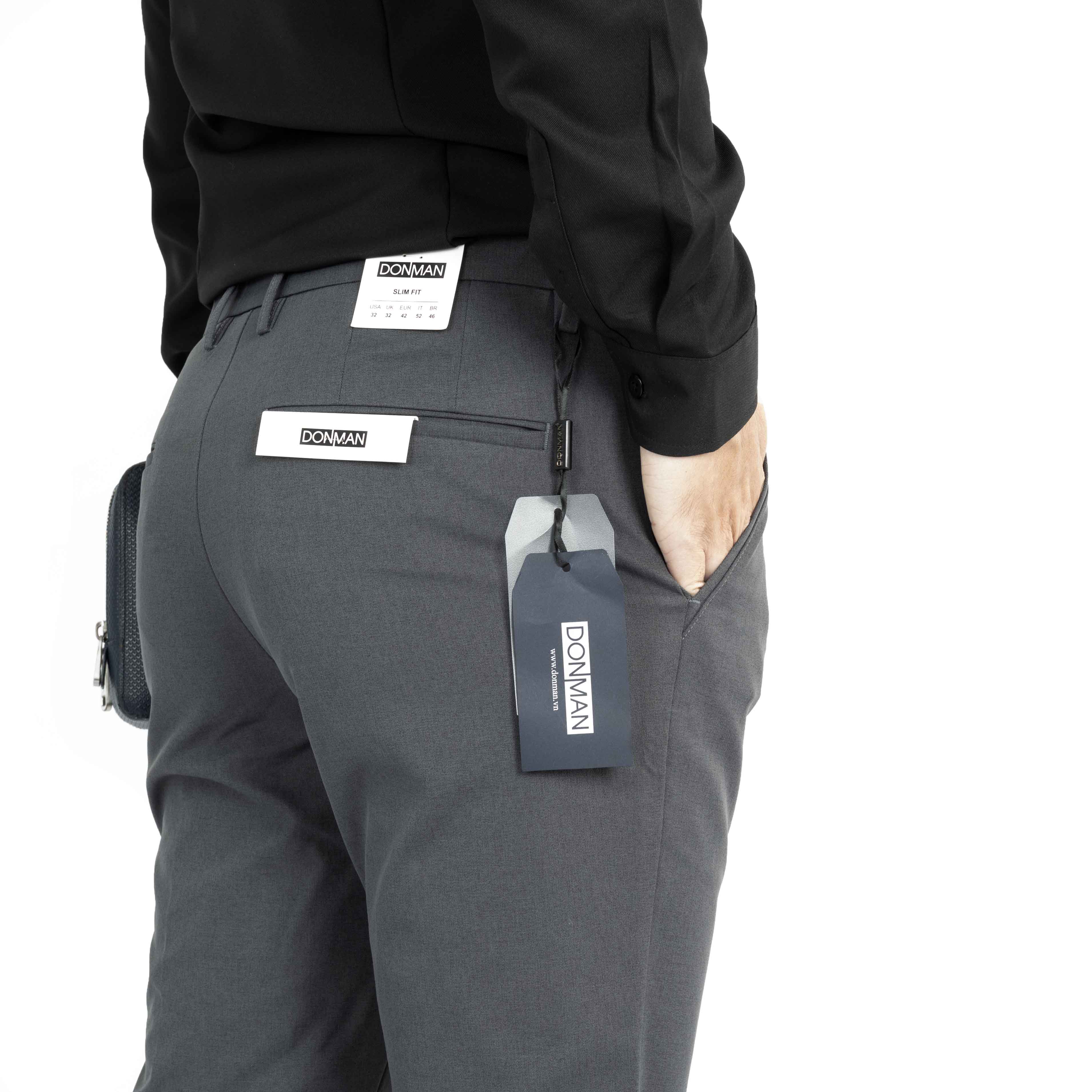 Quần Tây Nam DONMAN, chất liệu vải thun cotton co giãn, form chuẩn quần âu