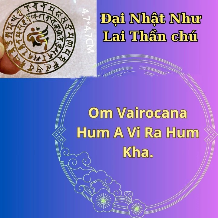 Miếng dán chú lăng nghiêm, Miếng dán chủng tự Om mani