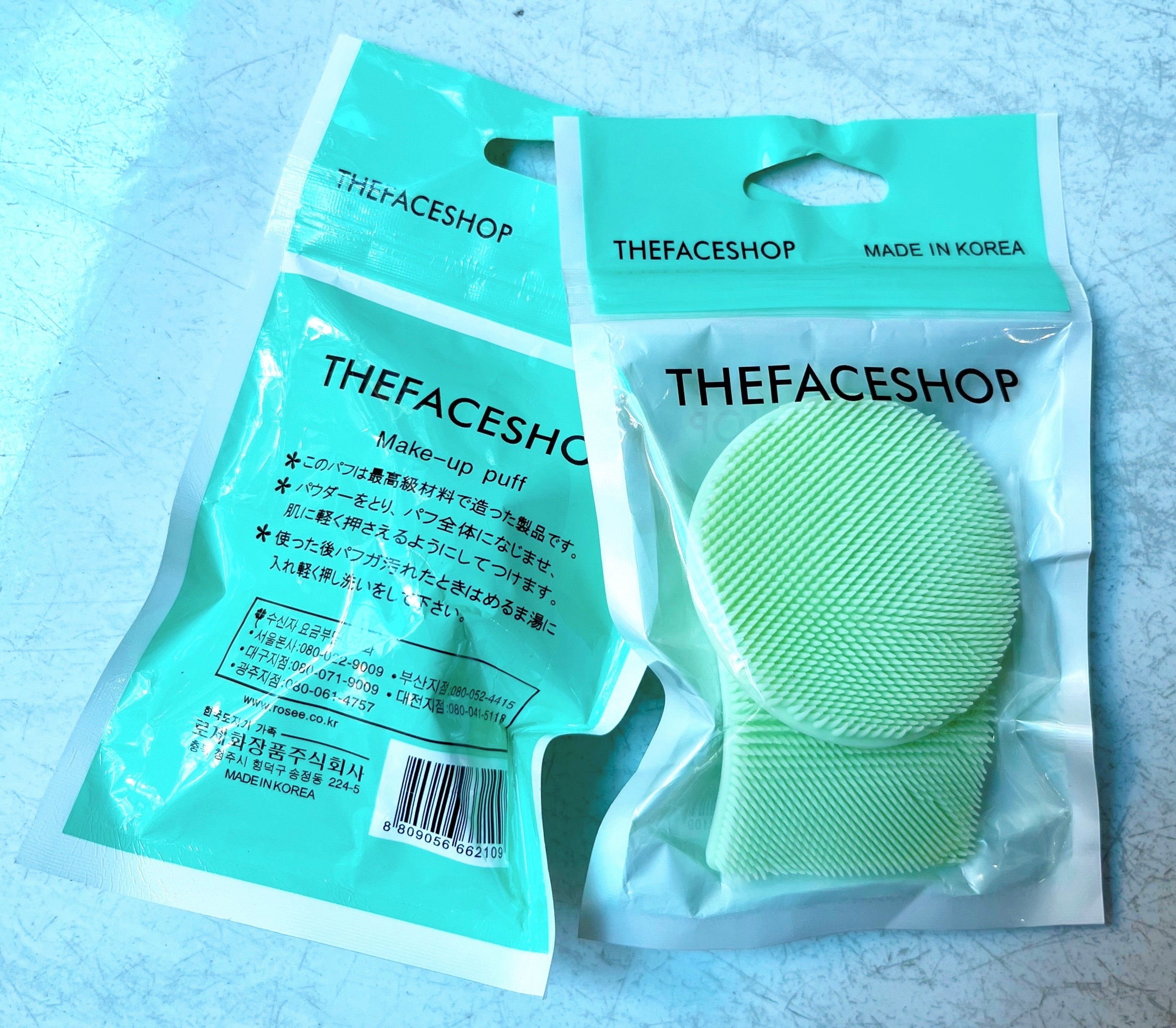 [HCM] Miếng rửa mặt Silicone The Face Shop (Túi 2 miếng)