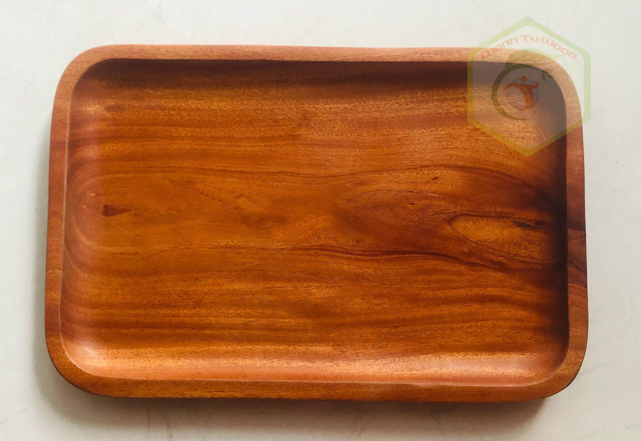 [HCM]KHAY TRÀ CN GỖ XÀ CỪ THANH TÚ 20*30CM