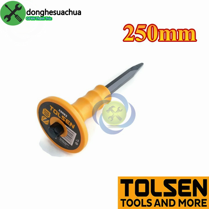Đục sắt nhọn cầm tay tolsen 25082 dài 250mm