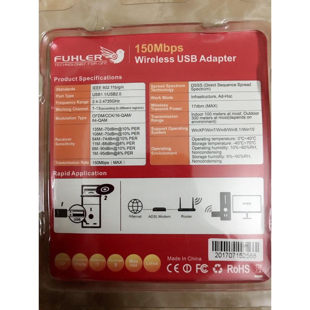 USB Wifi Fuhler 150Mbps