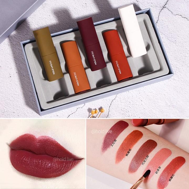 Set 5 Cây Son Sáp Lì Hold Live Mousse Lipstick siêu đẹp
