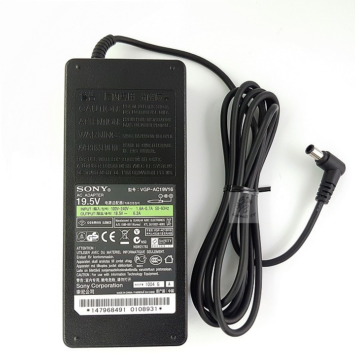 [HCM]Sạc/Adapter SONY 19.5V-6.2A chính hãng