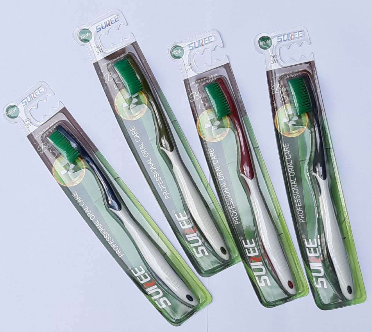 [HCM] 1 bamboo toothbrush with fluff for gum care Suree Thailand