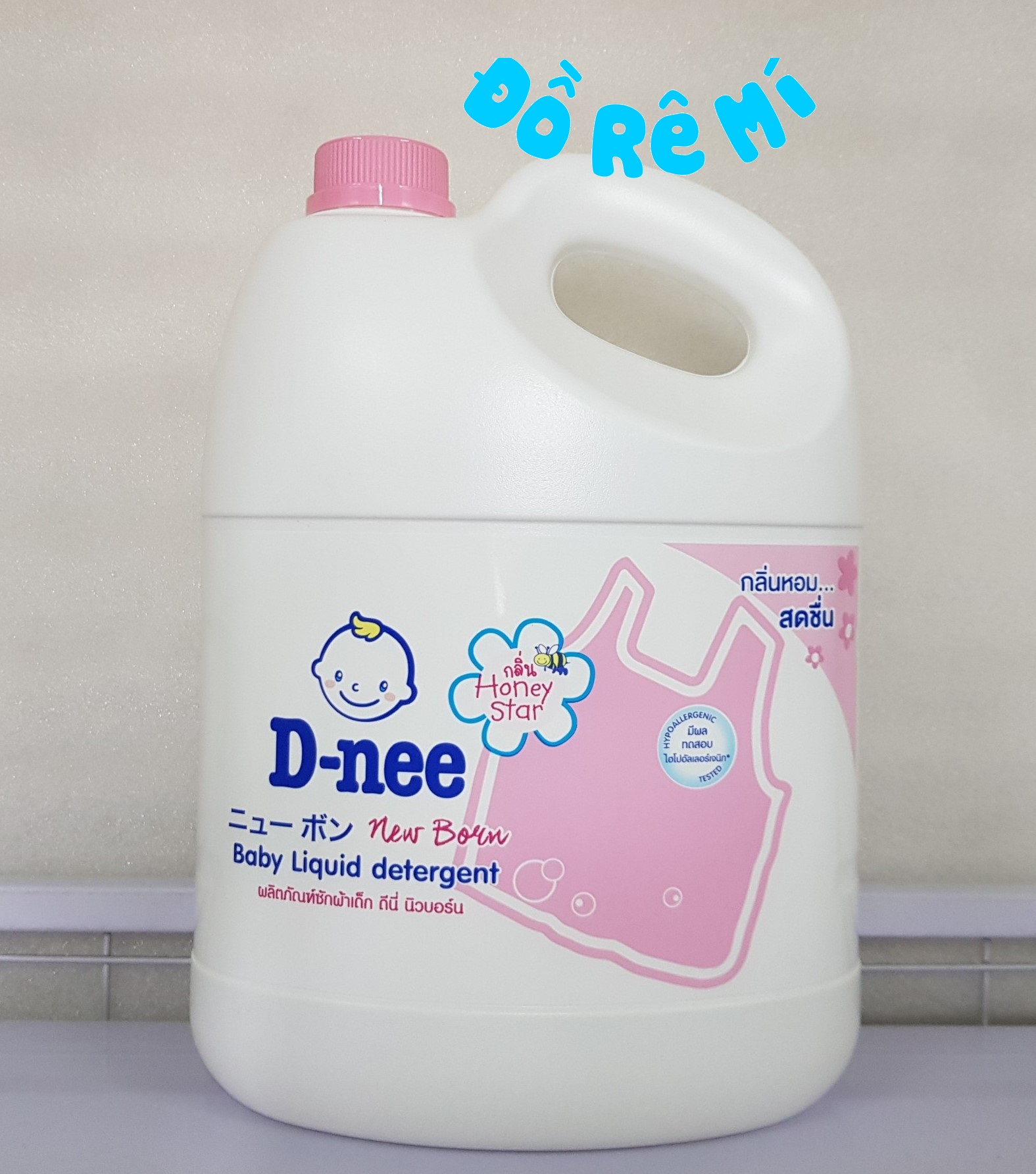 [HCM]Nước giặt xả Dnee 3000ml - Màu hồng