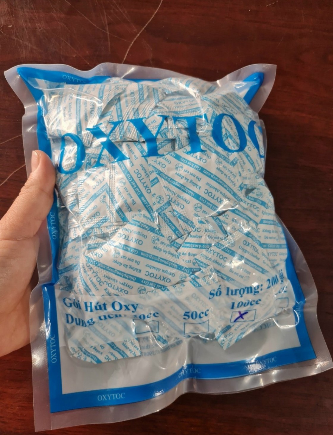 Túi hút ẩm thực phẩm OXY 30CC và 50CC (200 gói nhỏ)