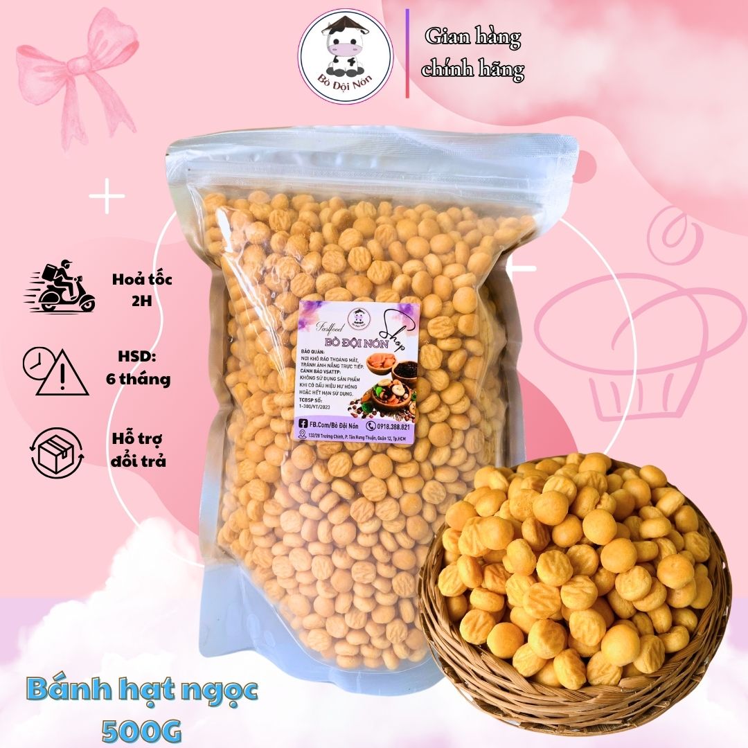 500g bánh hạt ngọc Bò Đội Nón