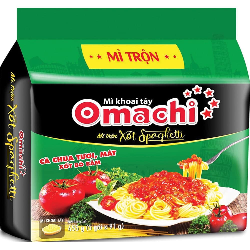Combo 5 gói mì Omachi các hương vị