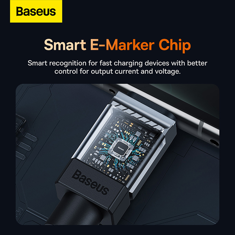 Cáp sạc nhanh Baseus CoolPlay Series Fast Charging Data Cable Type-C to Type-C 100W CAKW