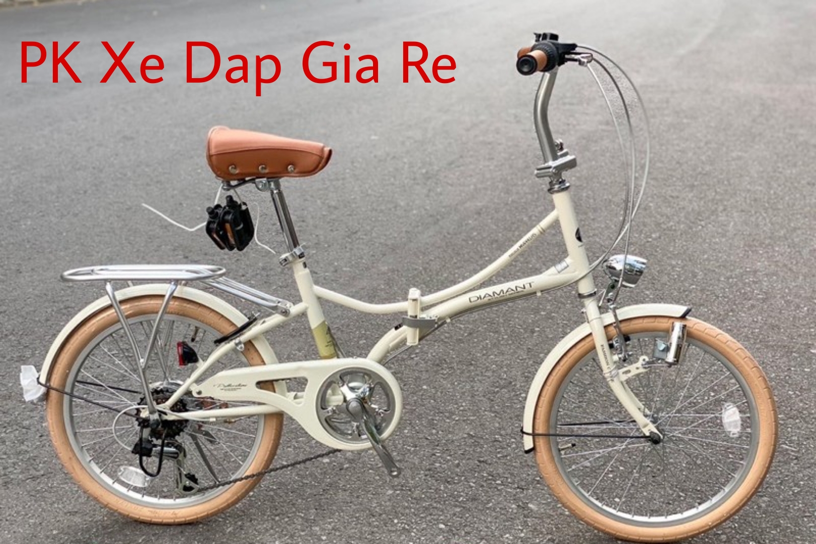 Xe Đạp Gấp Nhật Bản Mypallas Diamant M260 cao cấp, Group Shimano 6 tốc độ, Xe mới, Bảo hành 1 năm
