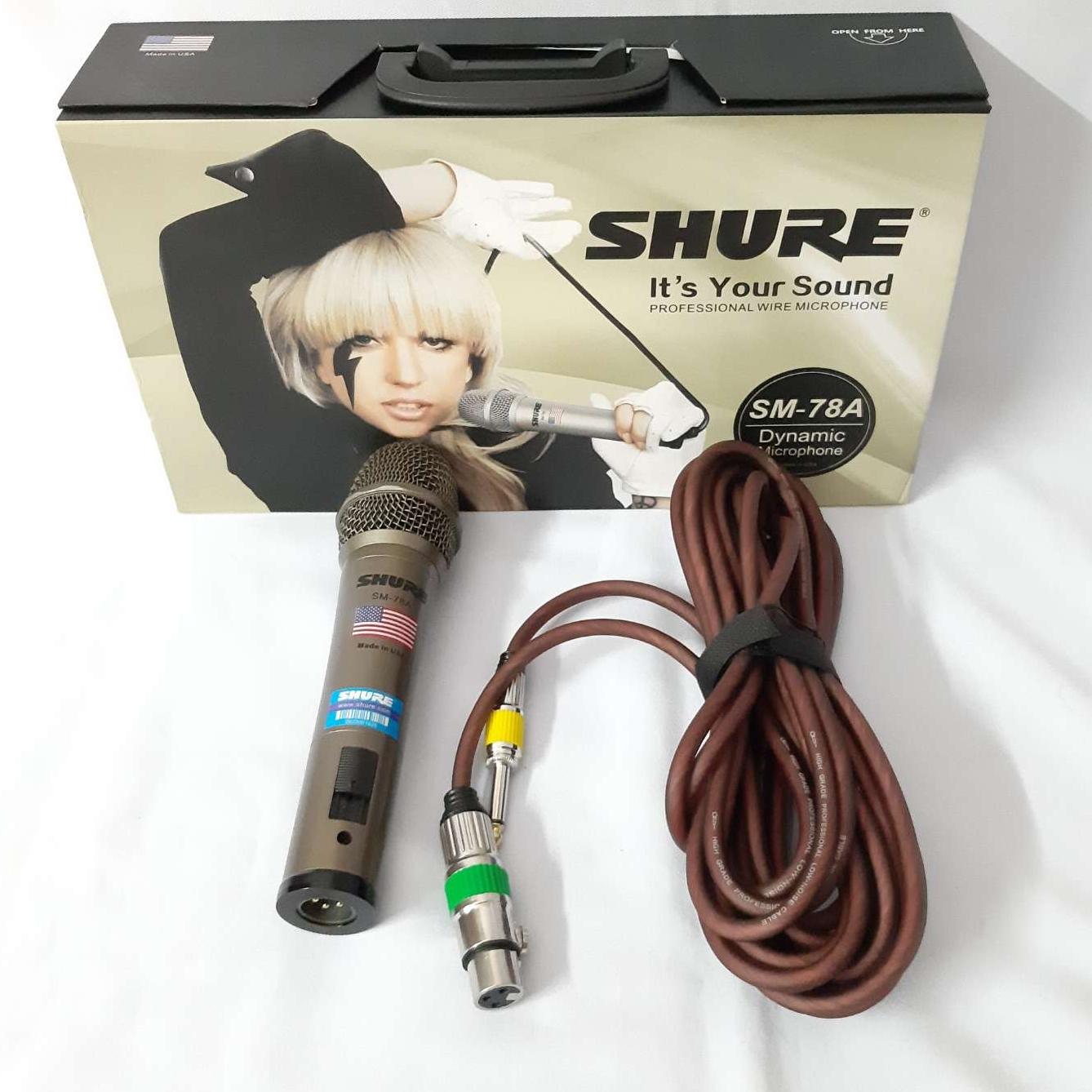 Micro dây SHURE 78A. Micro shure loại tốt