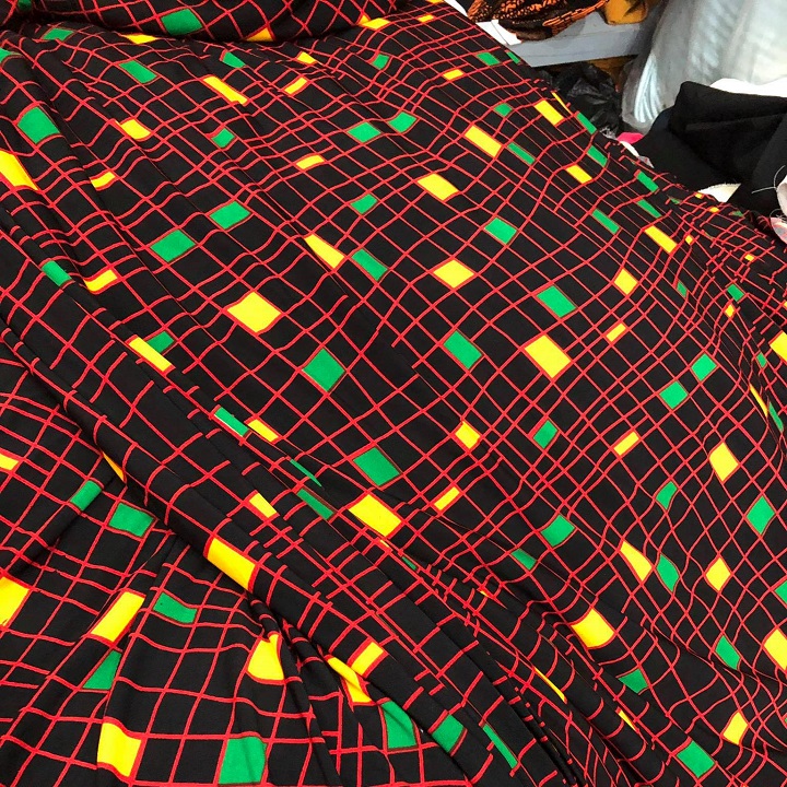 Cotton Elastic Fabric with Striped Patterns in Various Colors Atm18 - Multi-Purpose Sewing Material