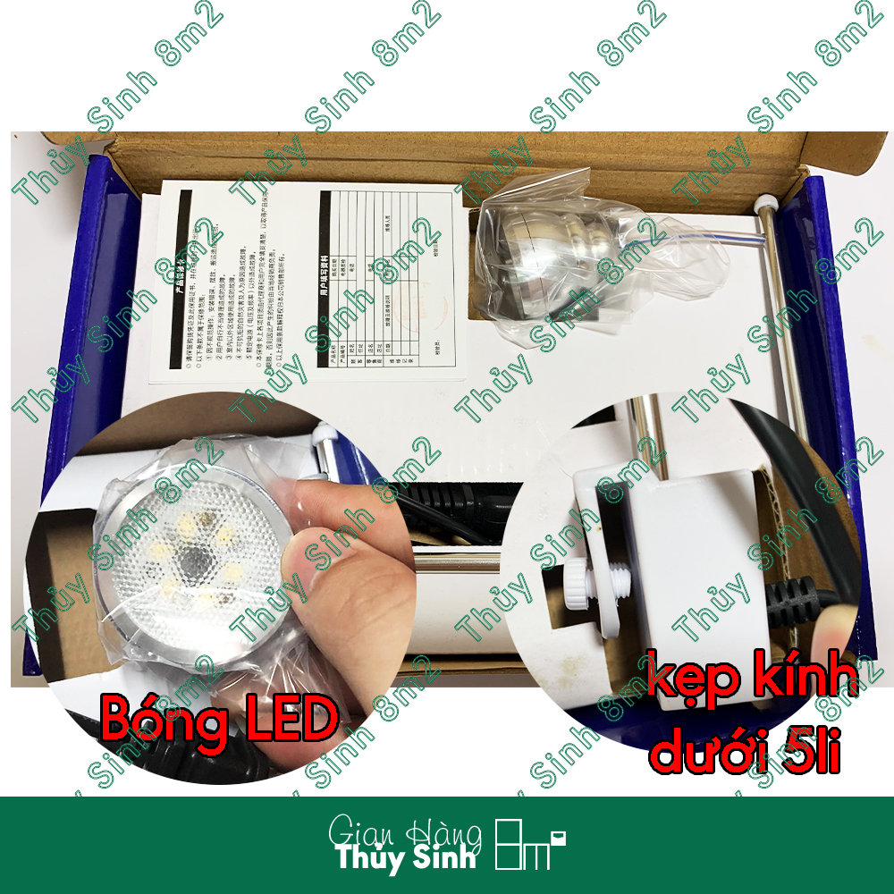 Đèn LED Kẹp XINMA Mini 3W | Trắng, Màu | 8m2