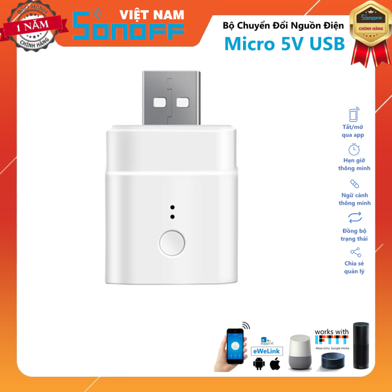 Bộ Chuyển Đổi Nguồn Điện Sonoff Micro 5V USB