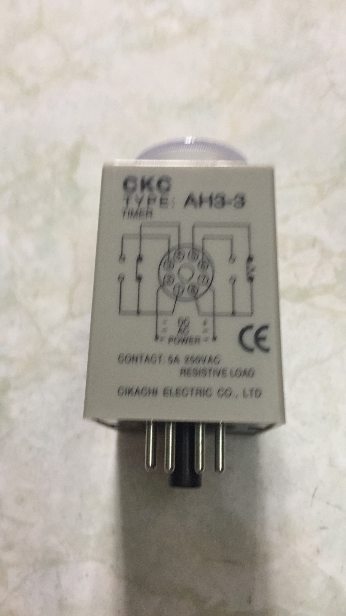 Rơ le thời  gian Timer CKC AH3-3 220VAC 10M