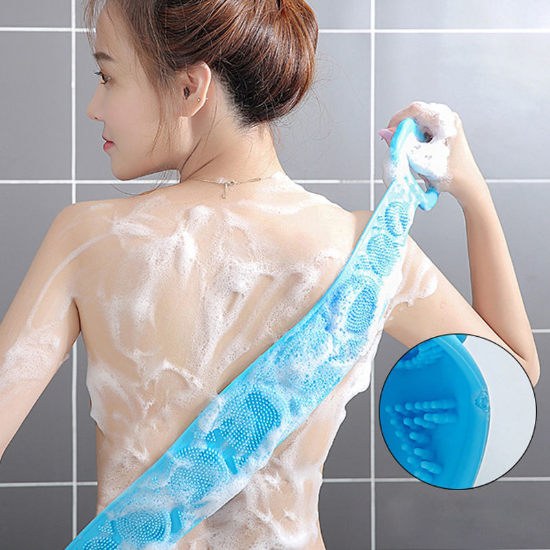 Dây Chà Lưng 2 Mặt Bằng Silicone Có Hạt Massage
