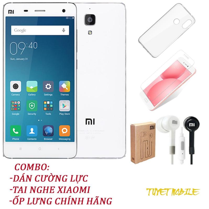 Điện Thoại Xiaomi Mi 4 Ram 3Gb Rom 16Gb - Tặng kèm ốp lưng, Tai nghe , Kính cường lực - Có sẵn Tiếng Việt