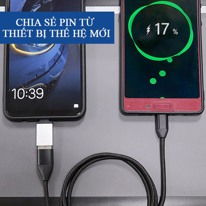 Đầu chuyển OTG Type C sang USB 3.0 cho laptop,macbook, android.