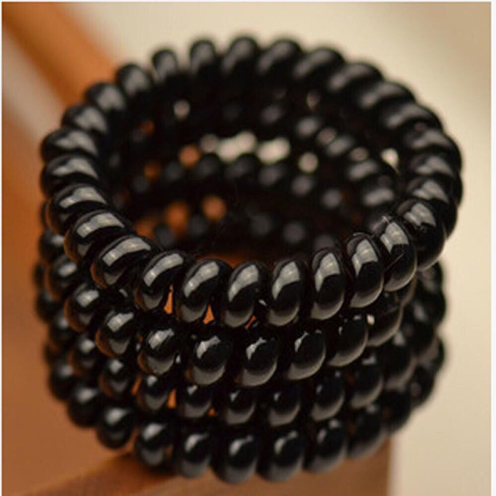 Combo 5 dây cột tóc lò xo đen siêu bền - phukienteen