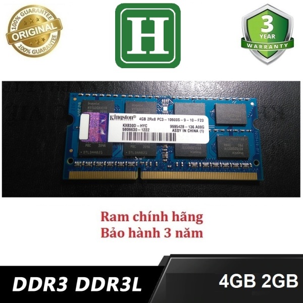 Ram Laptop DDR3L bus 1600 2Gb, 4Gb và một số loại khác, ram chính hãng bảo hành 36 tháng