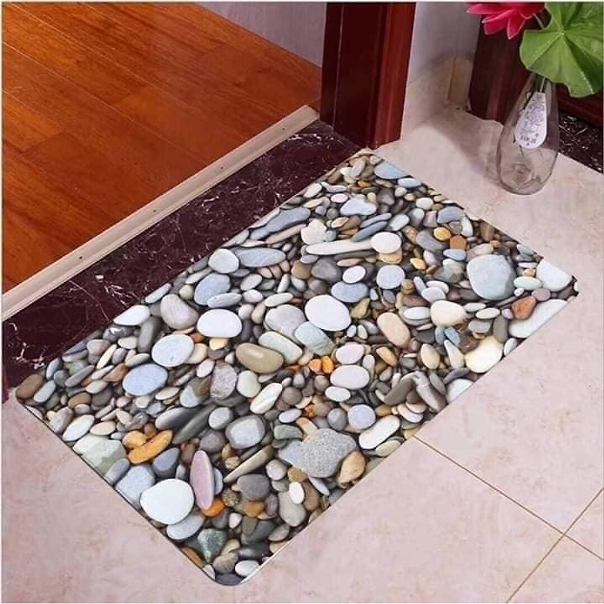 Thảm Lau Chân 3D Hình Sỏi
